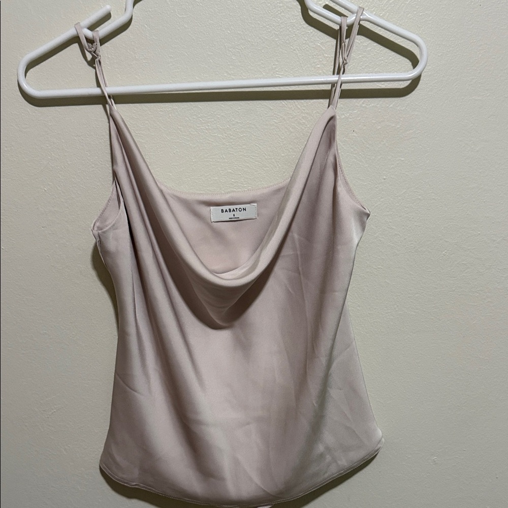 Babaton Cream Cowl Neck blouse